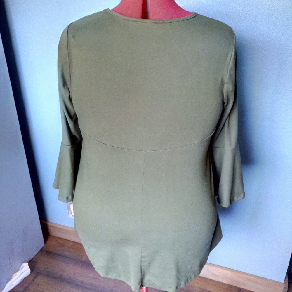 Olive tunic style top